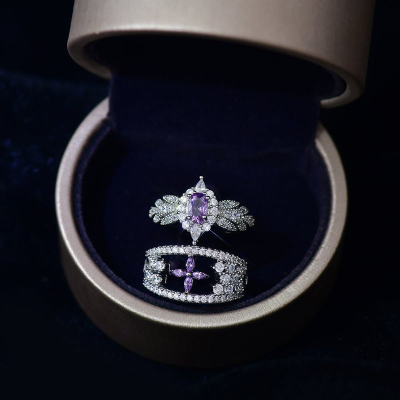 Amethyst Blossom Ring