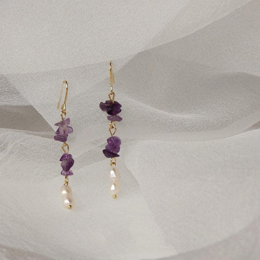 [] Rosemary Amethyst Earrings