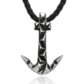 Anchor-shaped Pendant of Stainless Steel / Stylish Necklace / Gothic Accessories