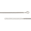 Antique Silver 3.2mm Thick Ponytail/foxtail/wheat Weave Necklace Chain With Extender