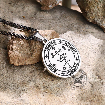 Archangel Michael Seal of Solomon Stainless Steel Pendant