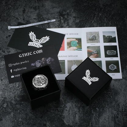 Archangel Saint Michael Stainless Steel ���s Ring Handcrafted