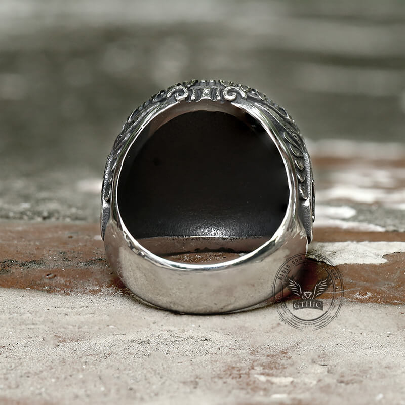 Archangel Saint Michael Stainless Steel ���s Ring Handcrafted