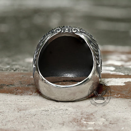 Archangel Saint Michael Stainless Steel ���s Ring Handcrafted