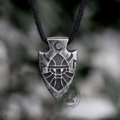 Arrow Shape Odin Stainless Steel Viking Pendant