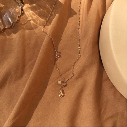 Austrian Crystal Pearl Necklace