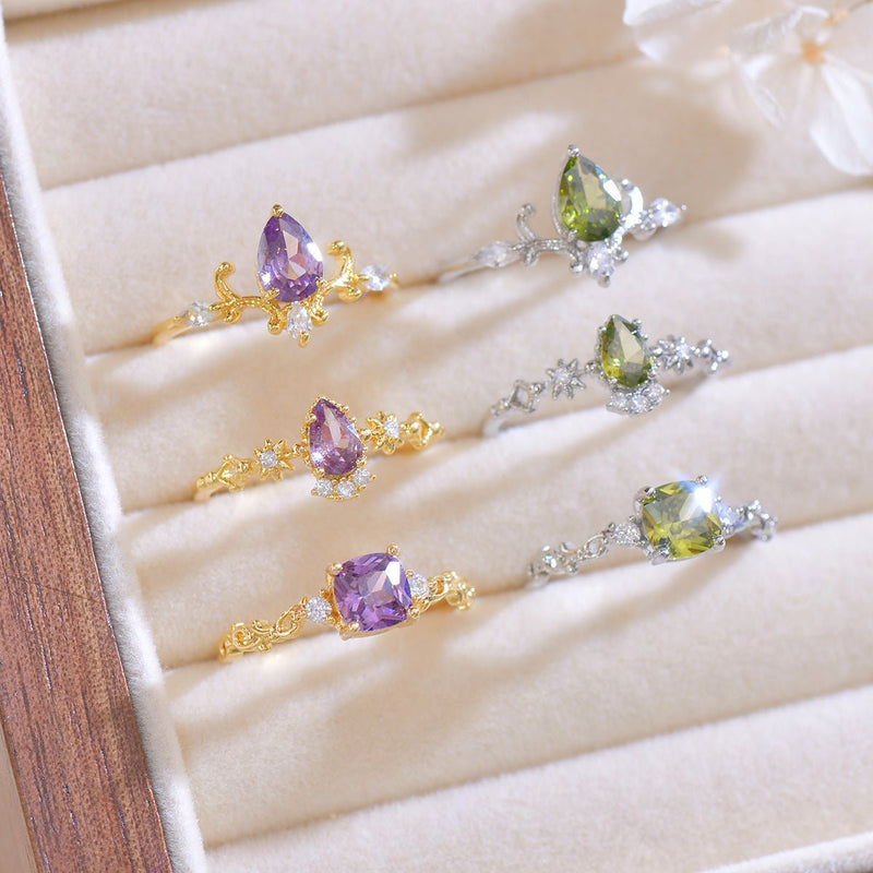 [sample ] Ayla Peridot Ring in Silver
