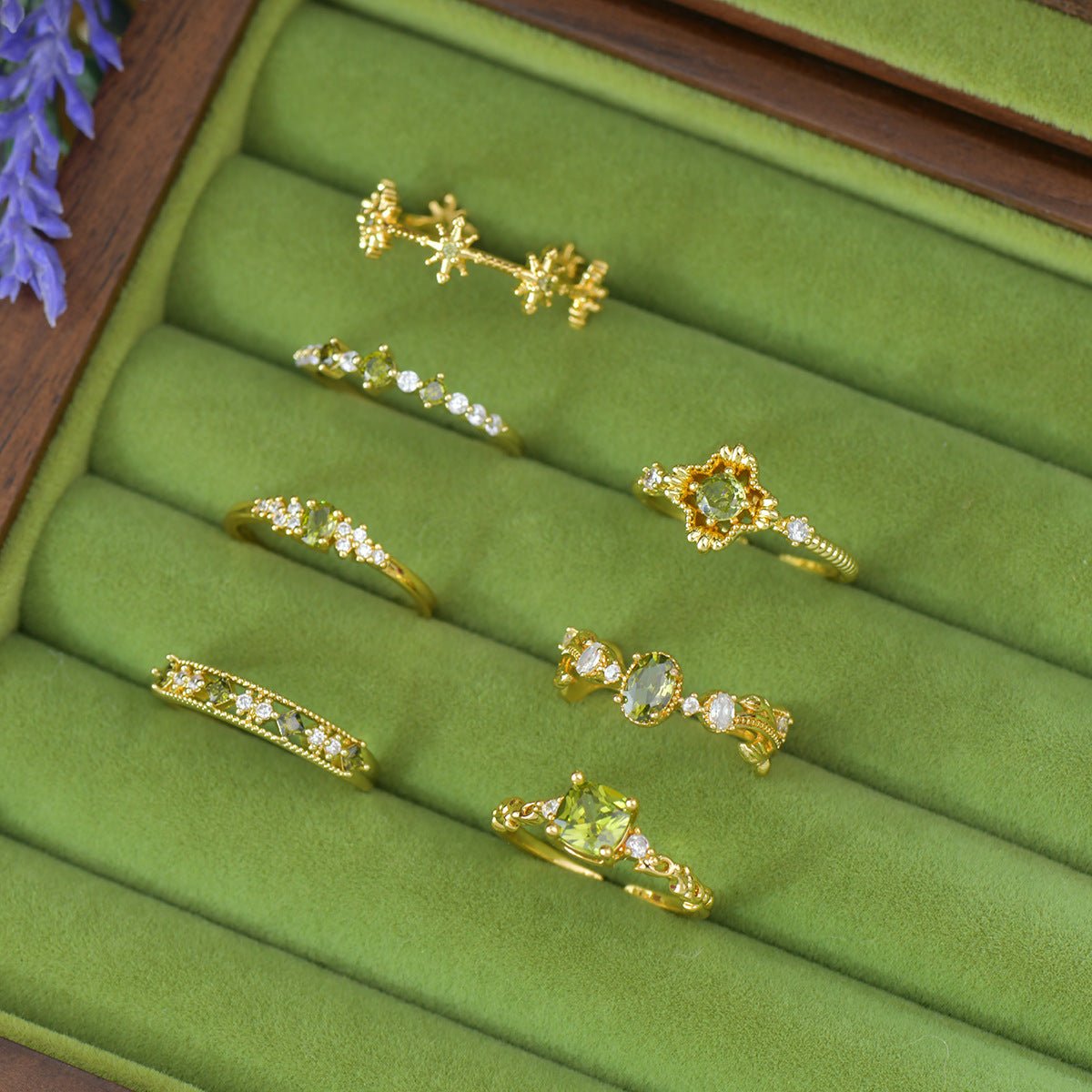 Ayla Peridot Ring in Gold