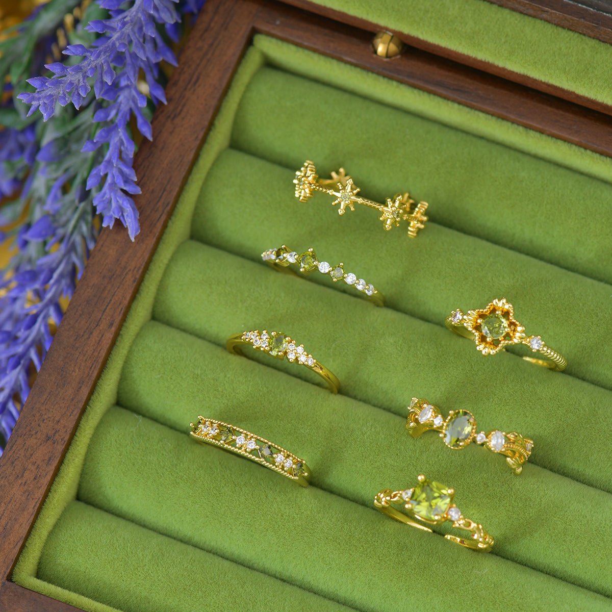 Ayla Peridot Ring in Gold