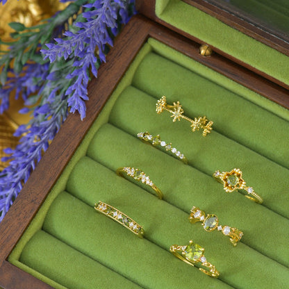 Ayla Peridot Ring in Gold