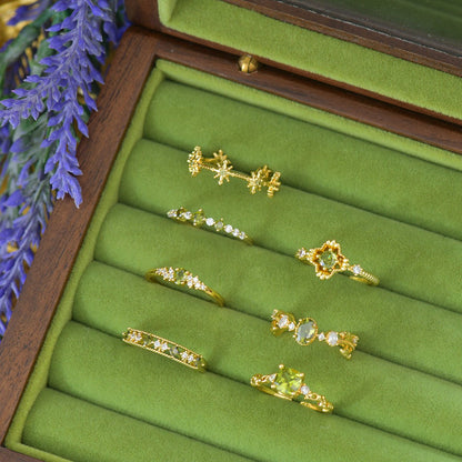 Ayla Peridot Ring in Gold