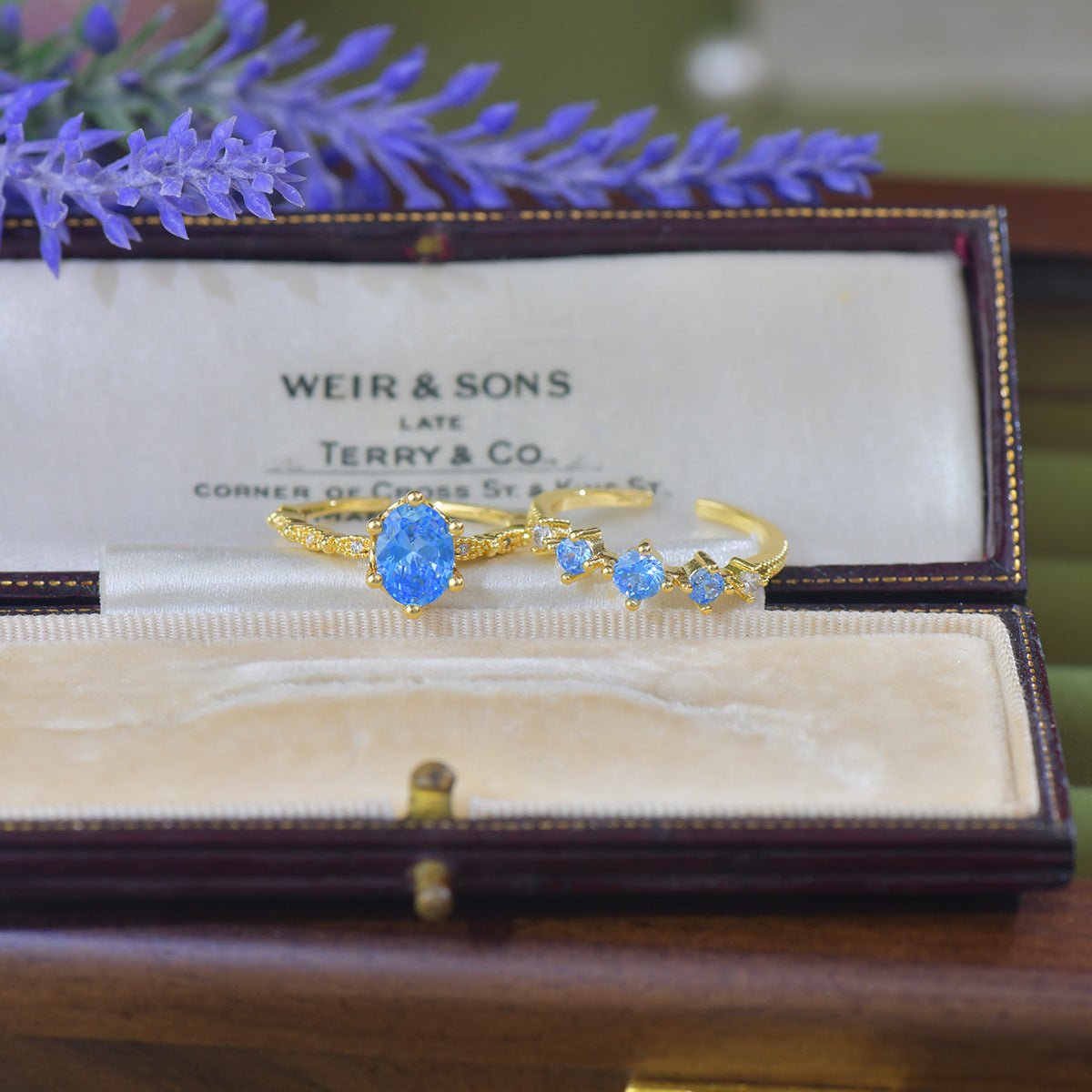 Azure Oval Ring
