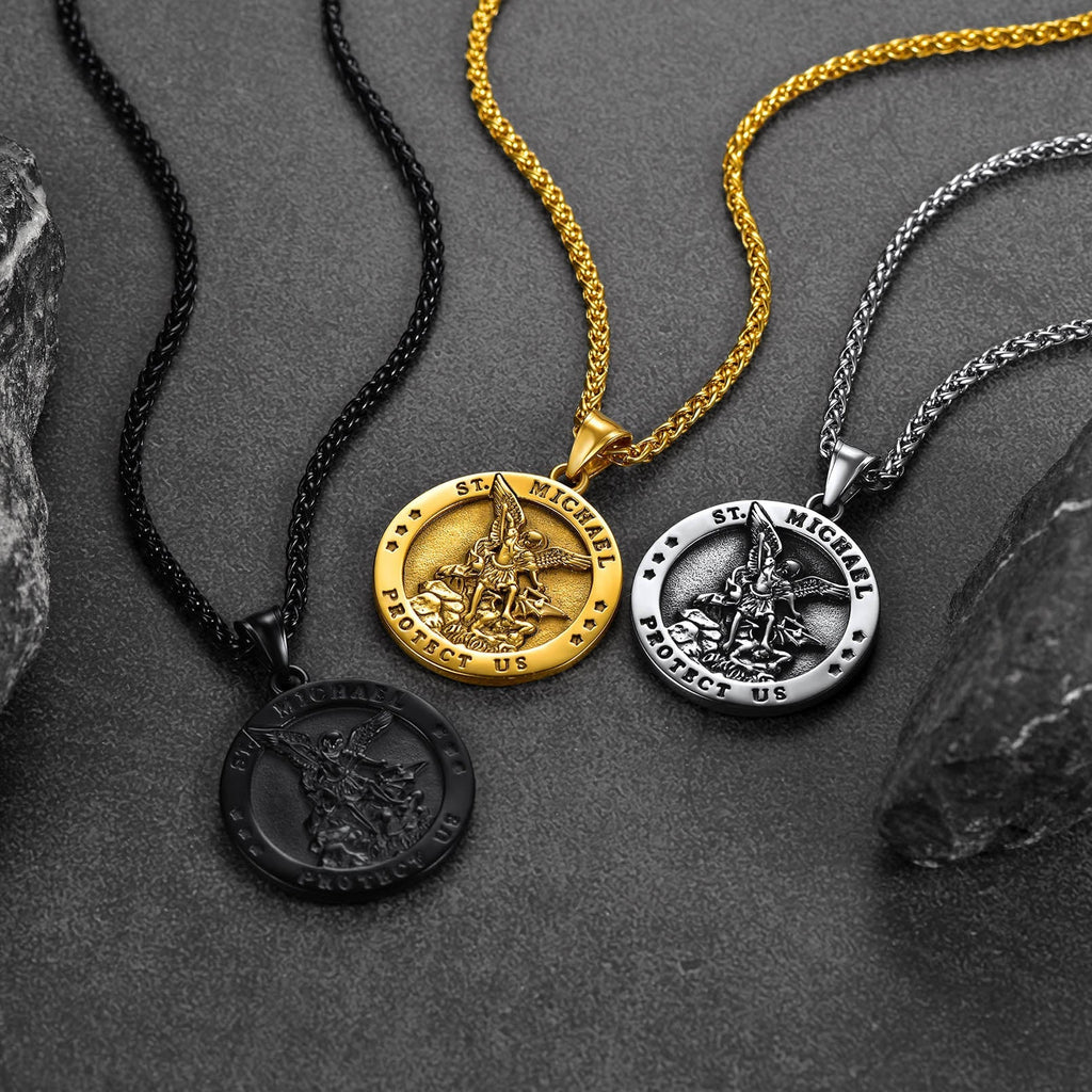 Archangel St. Michael Pendant Necklace for