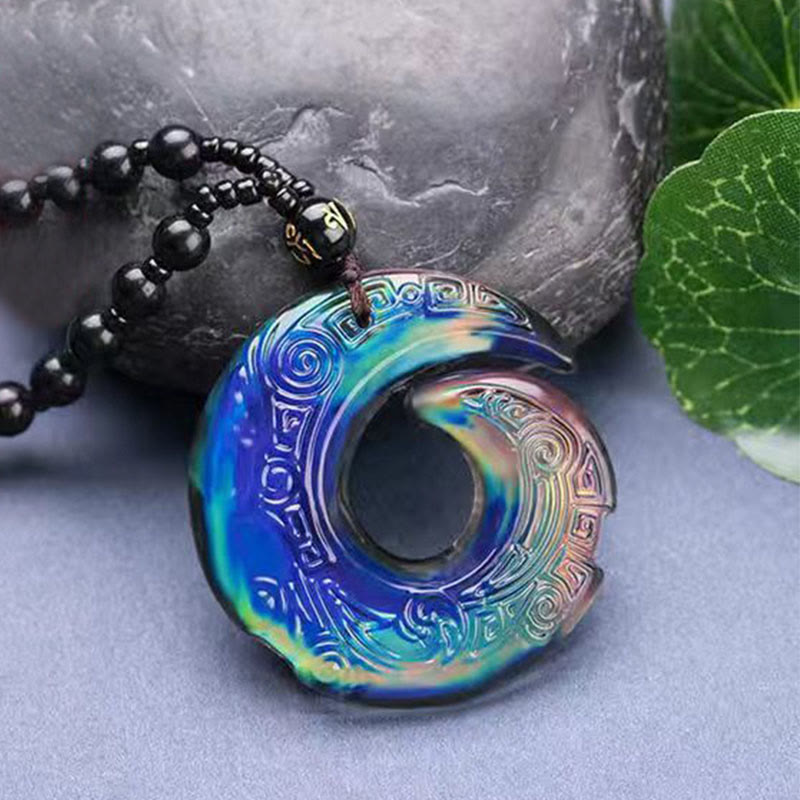 Color-changing One's Luck Improves Design Pattern Liuli Crystal Necklace Pendant