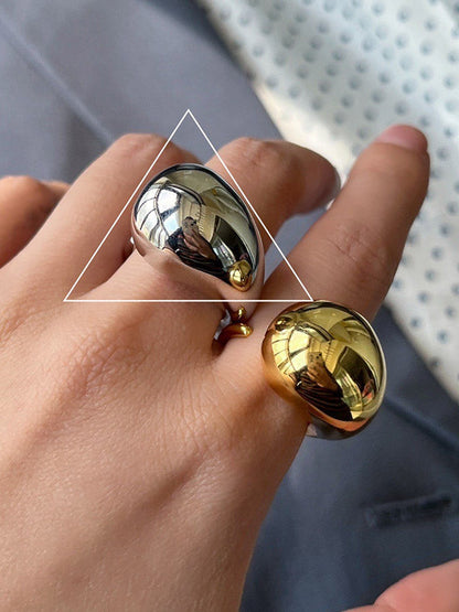 Geometric Color Rings Accessories
