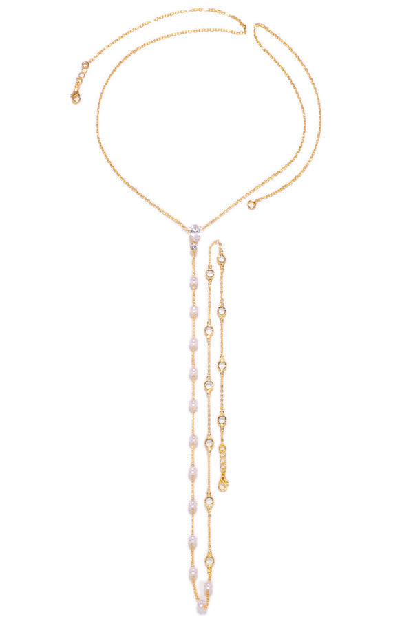 Pearl Diamond Body Necklace