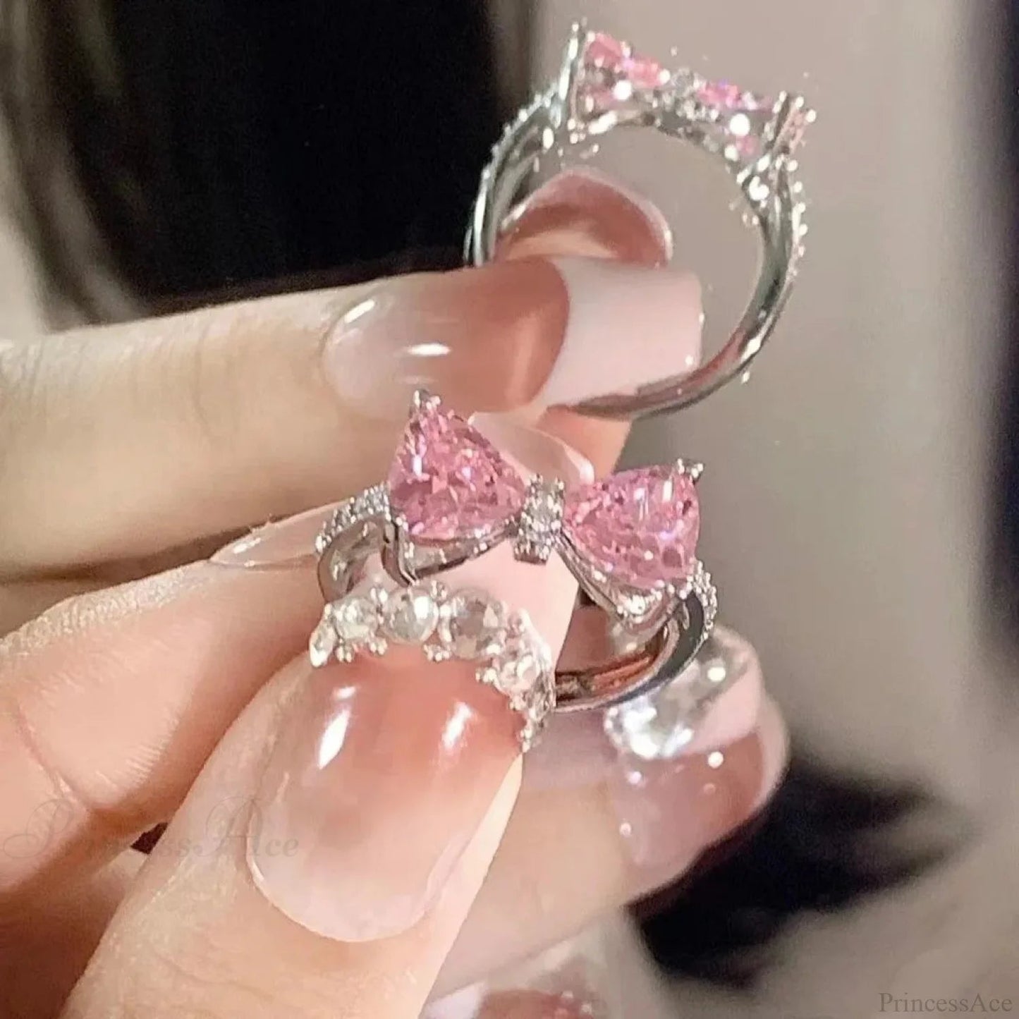 Dark Animal Butterfly Zircon Star Ring