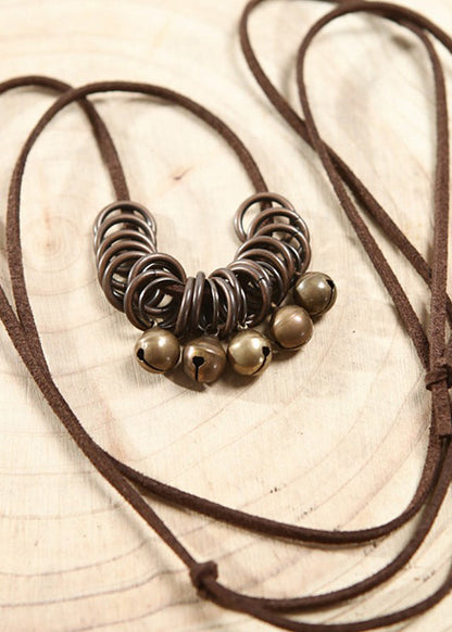 Bronze Alloy Bell Pendant Necklace