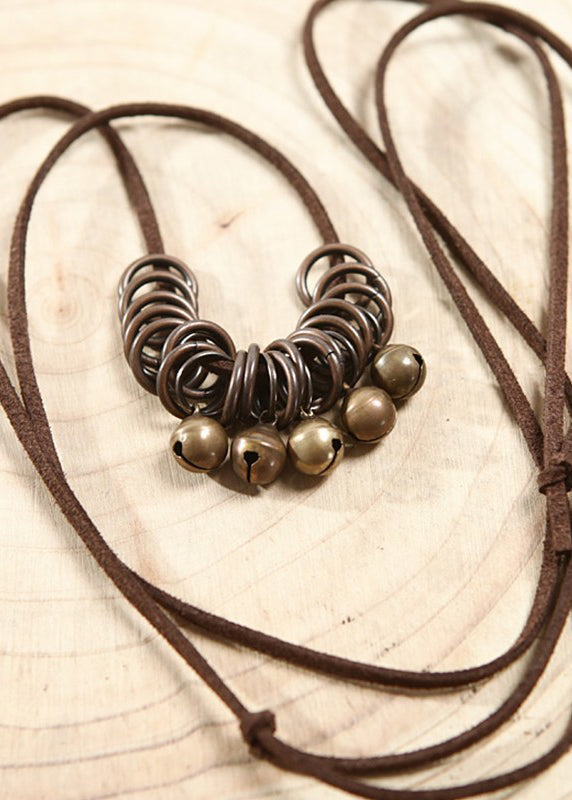 Bronze Alloy Bell Pendant Necklace