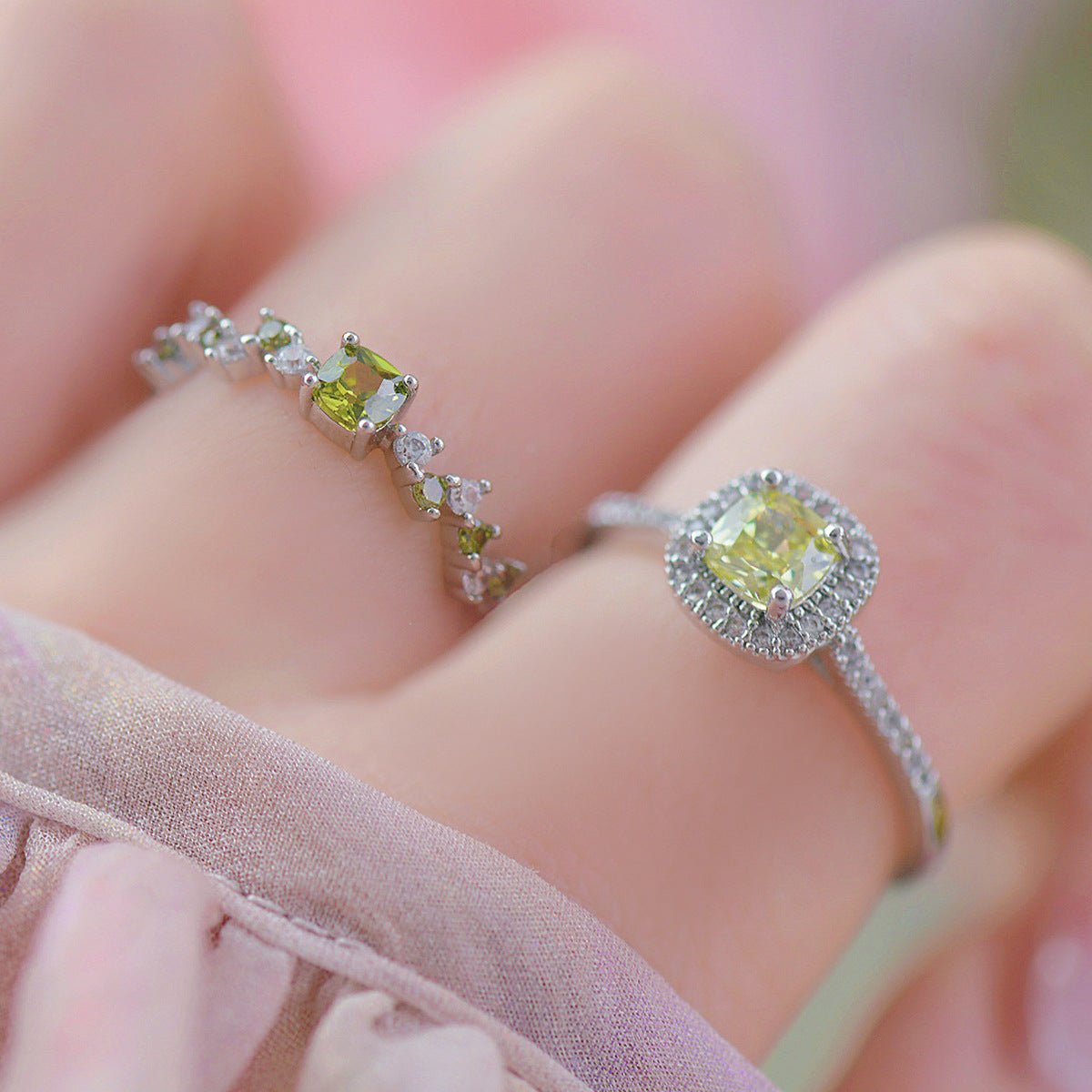 Peridot Poetry Ring