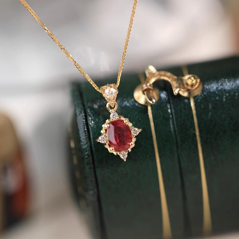 Baroque Ruby Necklace