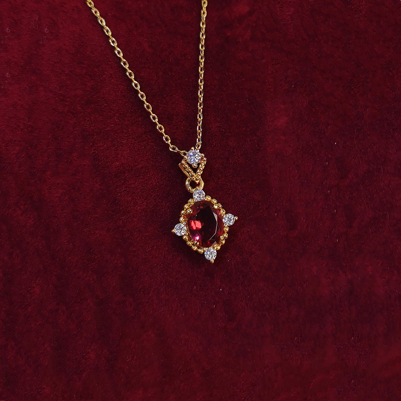 Baroque Ruby Necklace