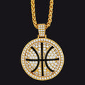 Bling Basketball Spinner Necklace for