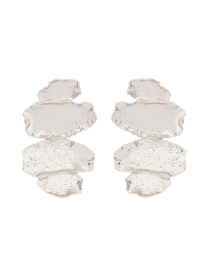 Irregularity Chains Shiny Earrings Accessories