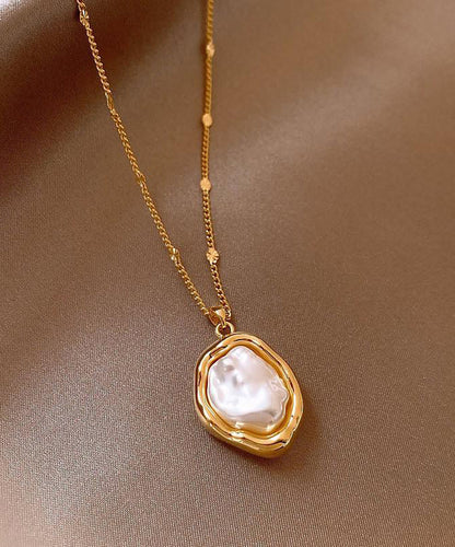 Gold 14k Gold Alloy Pearlendant Necklace