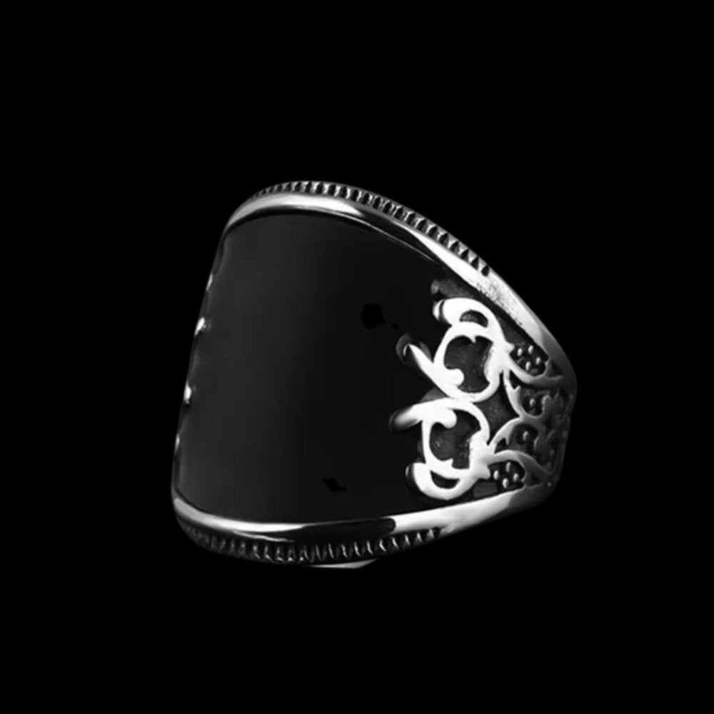Black Canvas Turkish Ring