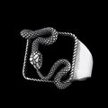 Black Stone Serpent Ring