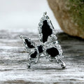 Black Liquid Butterfly Alloy Ring