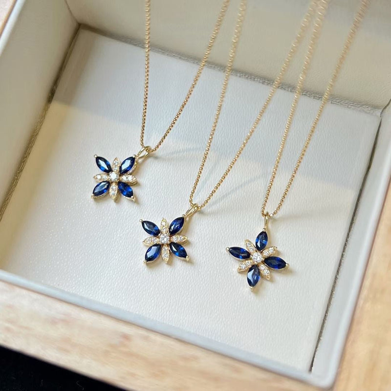 Blue Blossom Necklace