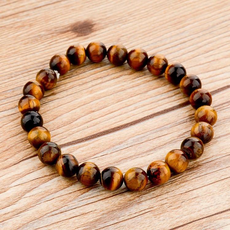 Elastic Rope Natural Stone Bracelet