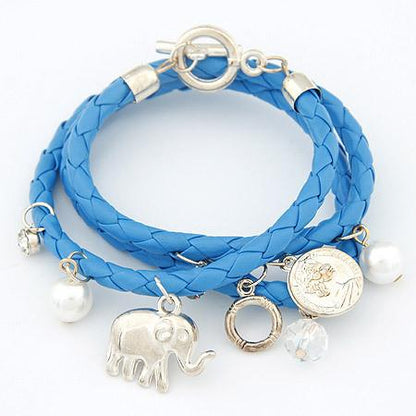 Elephant Statement Charm Bracelet