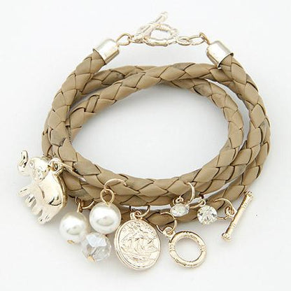 Elephant Statement Charm Bracelet
