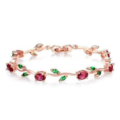 Enchanted Rose Crystal Bracelet