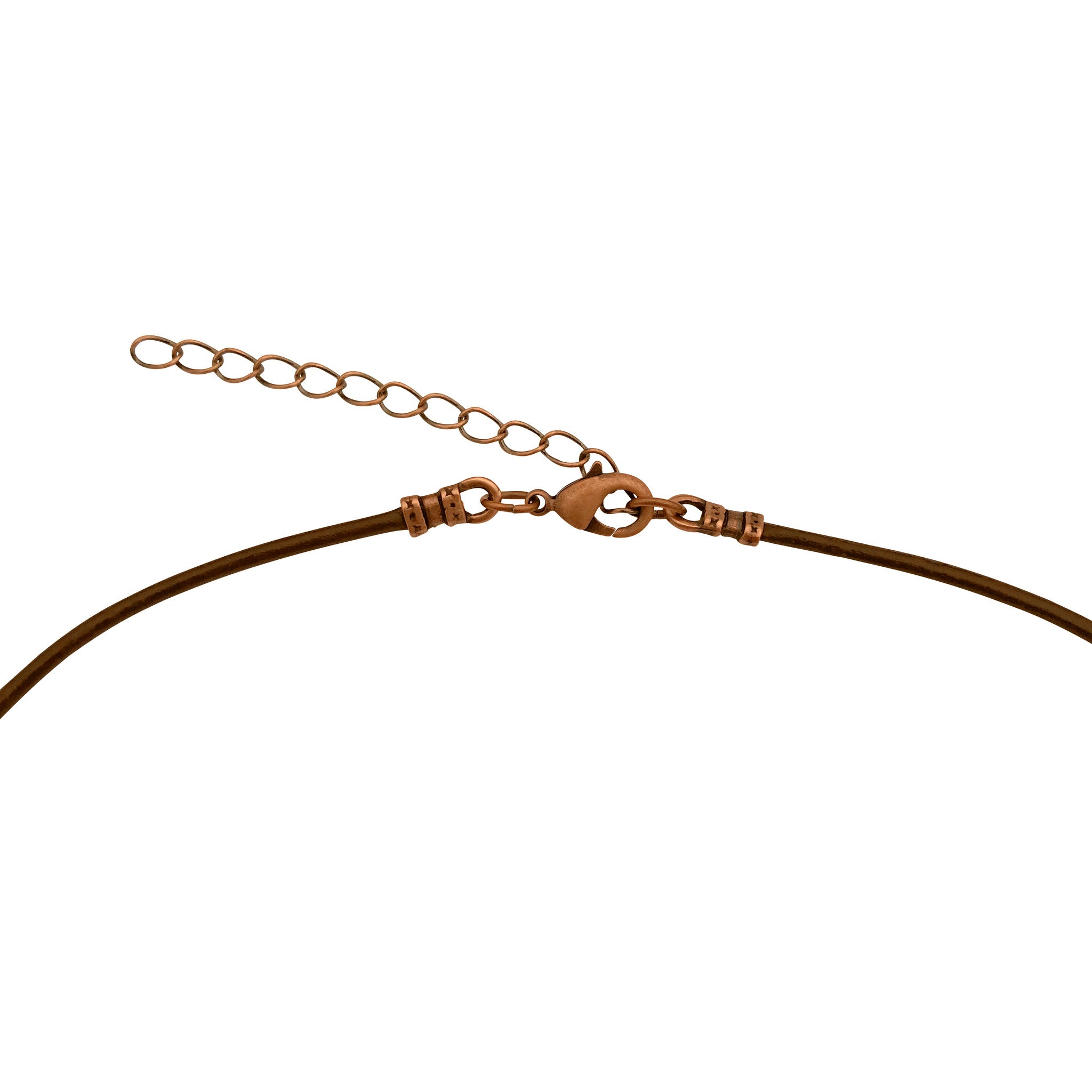 Dragonweave Celtic Heart Charm Necklace and Earring Set, Antique Copper Brown Leather Choker and Leverback Earrings