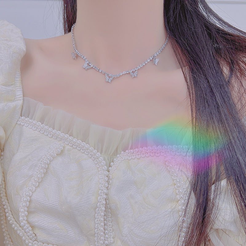 [] Odette Butterfly Choker Necklace