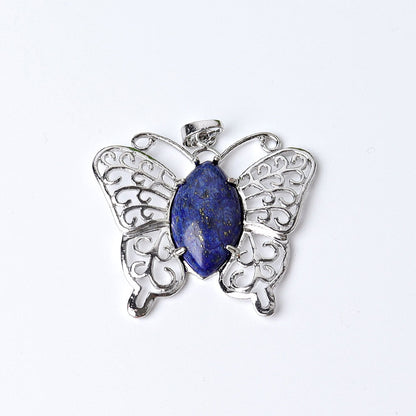 Butterfly Crystal Pendant 1.6 Inches | Healing Energy Gem