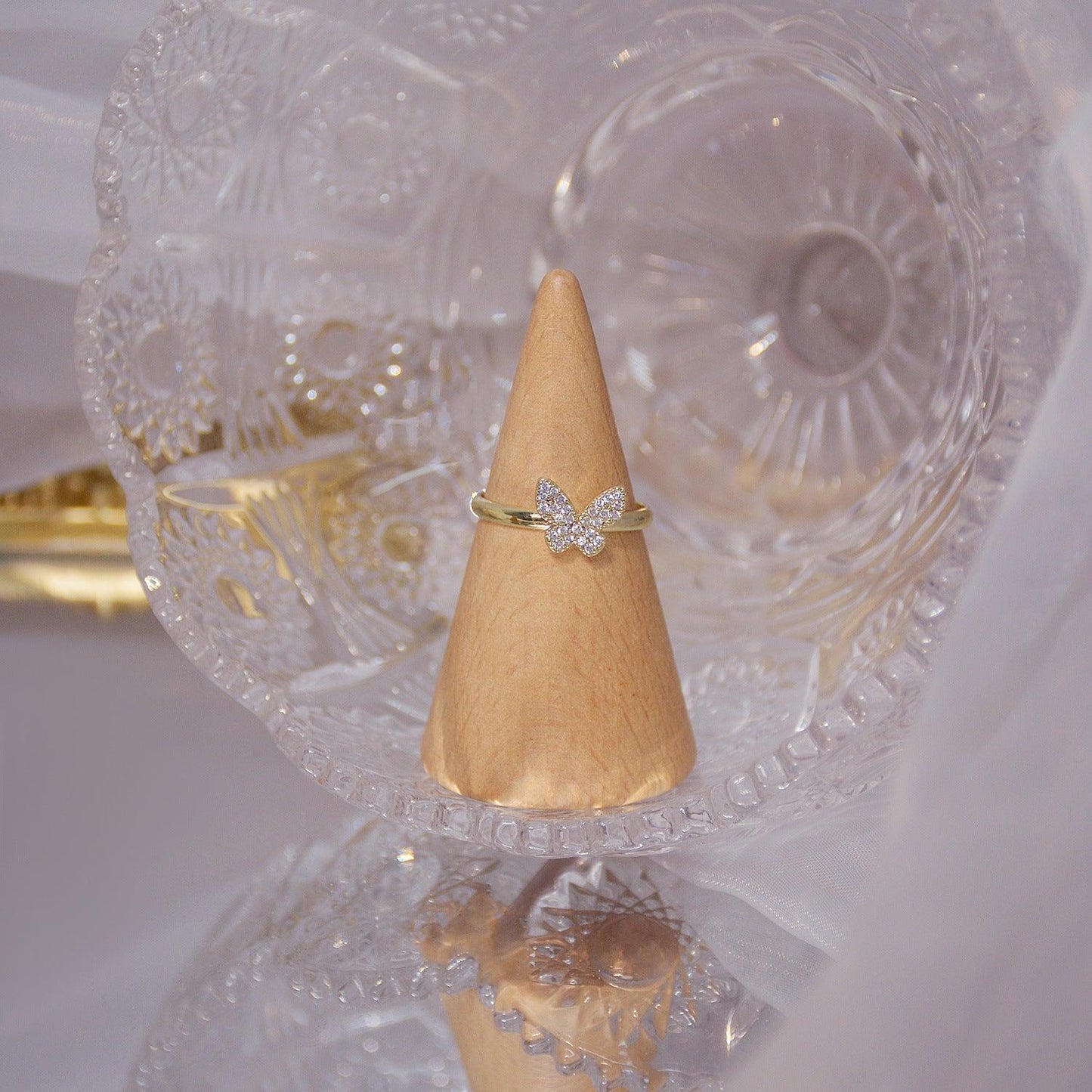 Golden Butterfly Ring