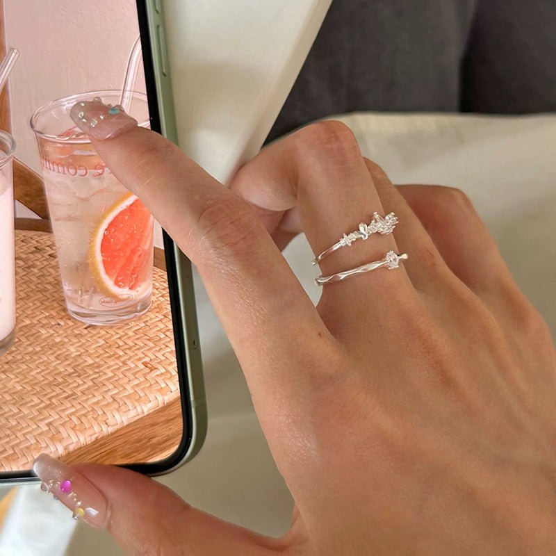 Butterfly Waltz Ring Set