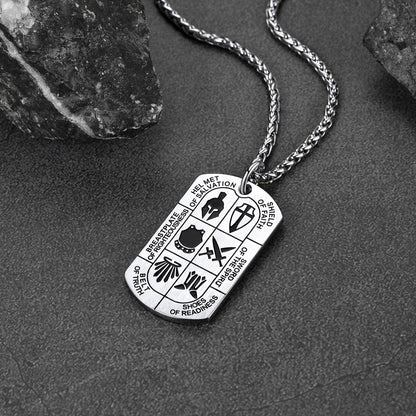 Knights Templar Dog Tag Necklace