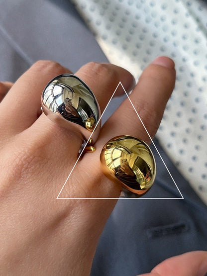 Geometric Color Rings Accessories
