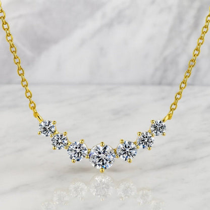 "allison" Lab Diamond Cascade Necklace