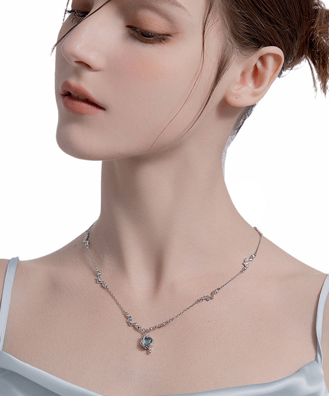 Silk Copper Overgild Gem Stone Pendant Necklace