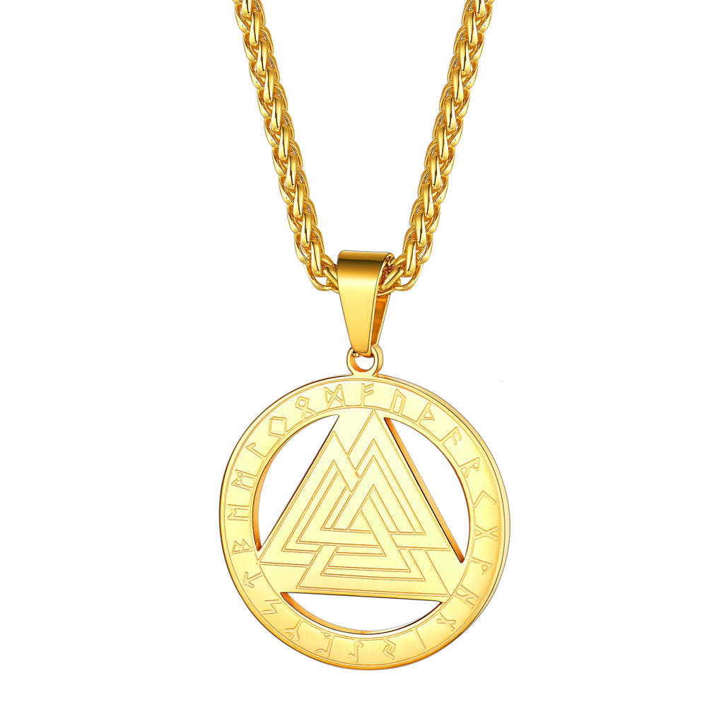 Faithheart Viking Rune Valknut Necklace for