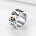 Rainbow Love Pride Fidget Anxiety Ring for Lgbt