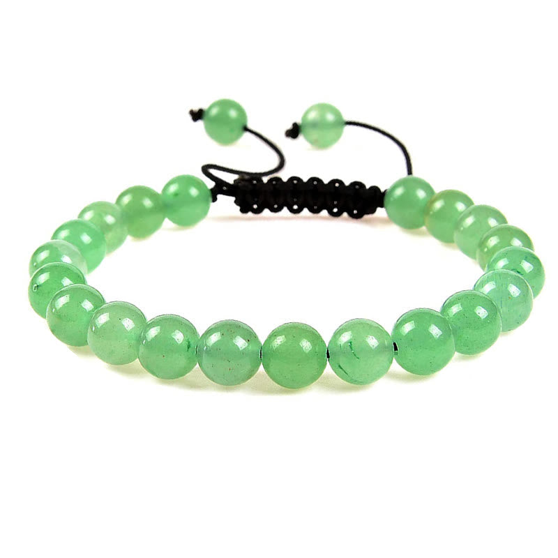 Adjustable Spiritual Healing Bracelet With Gemstone Beads