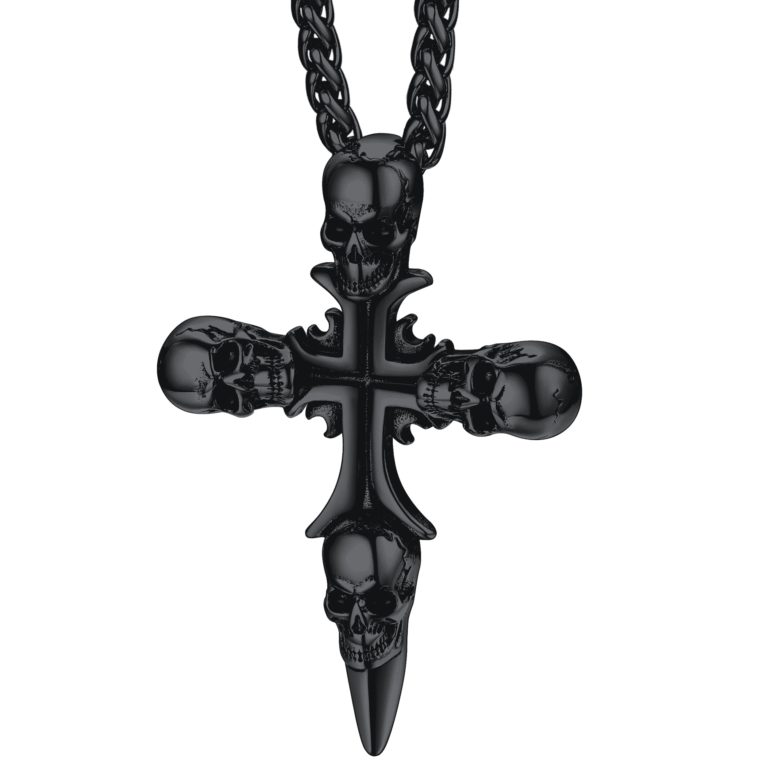 Skull Cross Necklace for Stainless Steel